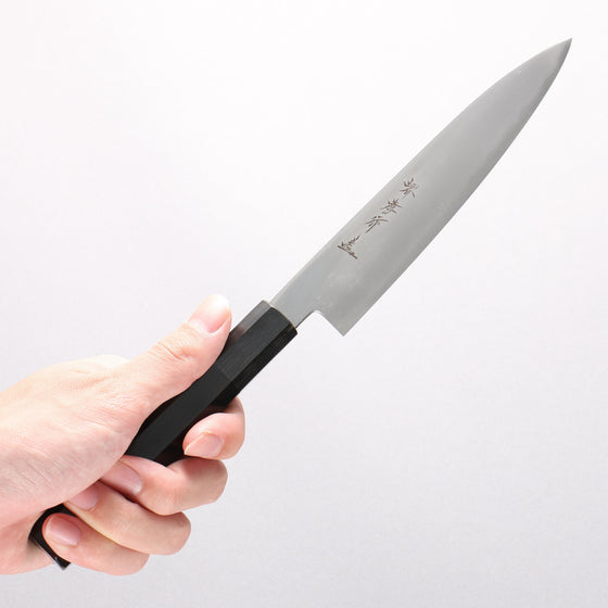 Sakai Takayuki Silver Steel No.3 Petty-Utility 150mm Ebony Wood Handle - Seisuke Knife