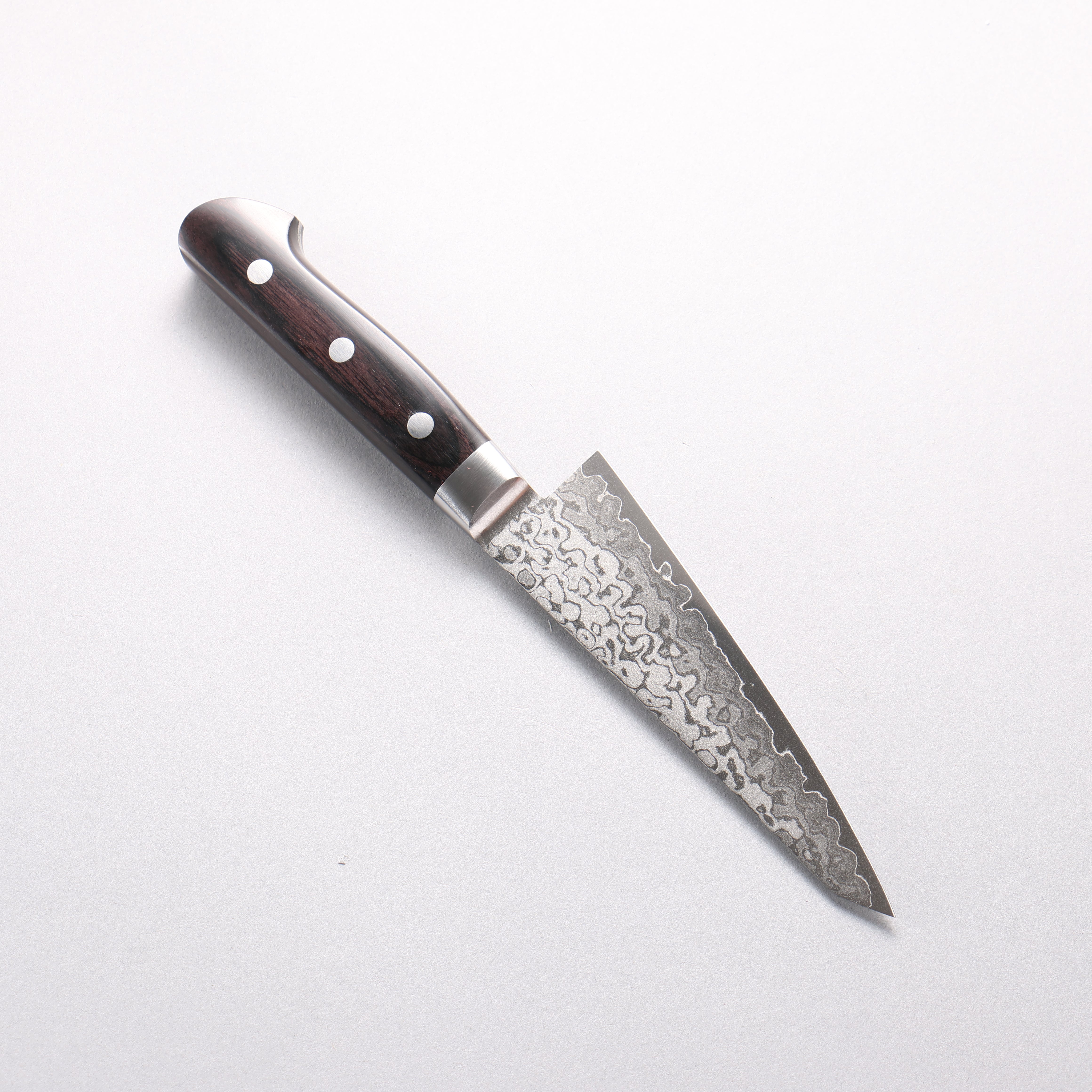 Seisuke VG10 8 Layer Damascus Migaki Honesuki Boning 150mm Black Pakkawood Handle - Seisuke Knife