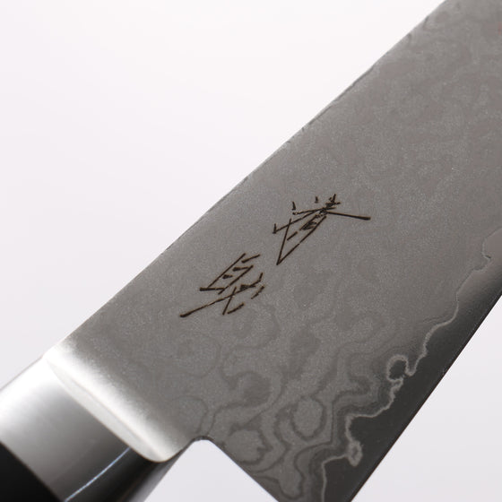 Seisuke VG10 8 Layer Damascus Migaki Finished Honesuki Boning 150mm Black Pakka wood Handle - Seisuke Knife