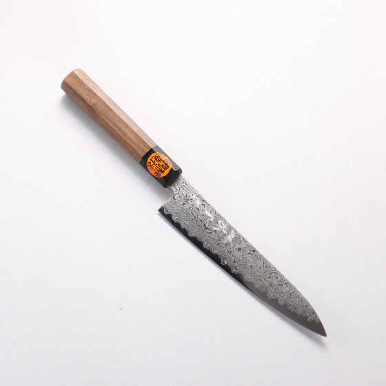 Shigeki Tanaka VG10 17 Layer Damascus Petty-Utility 150mm Walnut Handle - Seisuke Knife