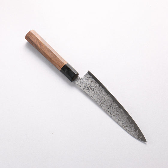 Shigeki Tanaka VG10 17 Layer Damascus Petty-Utility 150mm Walnut Handle - Seisuke Knife