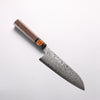 Shigeki Tanaka VG10 17 Layer Damascus Santoku 165mm Walnut Handle - Seisuke Knife - Slide 1