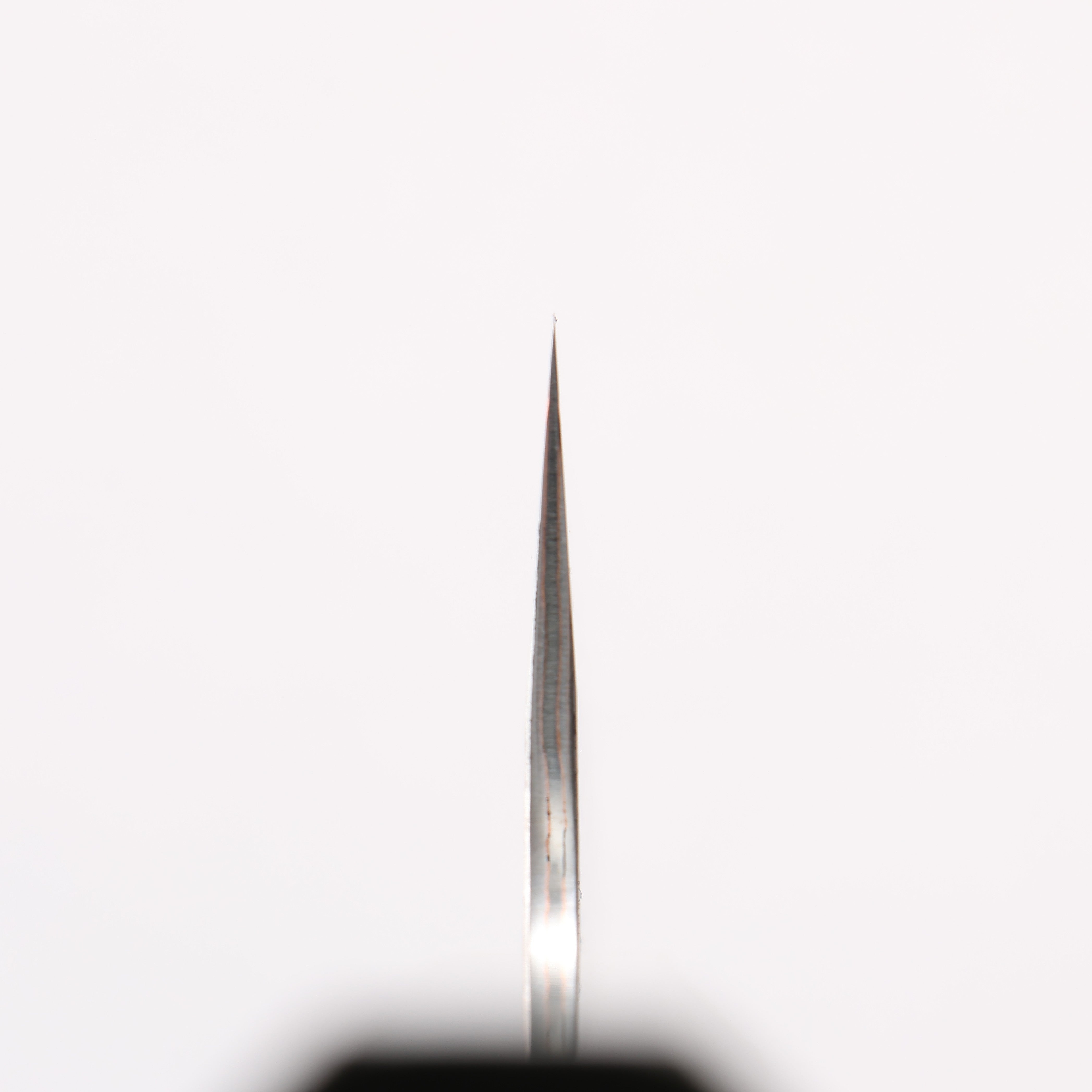 Yu Kurosaki Raijin V-Toku2 Hammered Black Finished Santoku 170mm Stabilized wood (With Acrylic Ring) Handle - Seisuke Knife