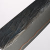 Yu Kurosaki Juhyo V-Toku2 Hammered Black Finished Small Santoku 150mm Padoauk Handle - Seisuke Knife - Slide 3