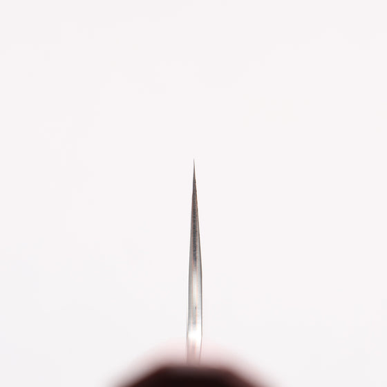 Yu Kurosaki Juhyo V-Toku2 Hammered Black Finished Small Santoku 150mm Padoauk Handle - Seisuke Knife