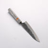 Yu Kurosaki Juhyo V-Toku2 Hammered Black Finished Small Santoku 150mm Stabilized wood (With Acrylic Ring) Handle - Seisuke Knife - Slide 2
