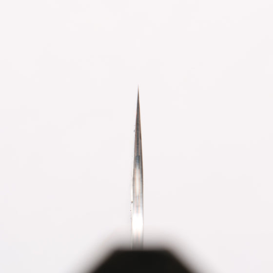 Yu Kurosaki Juhyo V-Toku2 Hammered Black Finished Small Santoku 150mm Stabilized wood (With Acrylic Ring) Handle - Seisuke Knife
