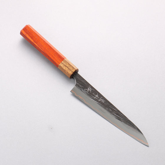 Yu Kurosaki Juhyo V-Toku2 Hammered Black Finished Petty-Utility 150mm Padoauk Handle - Seisuke Knife