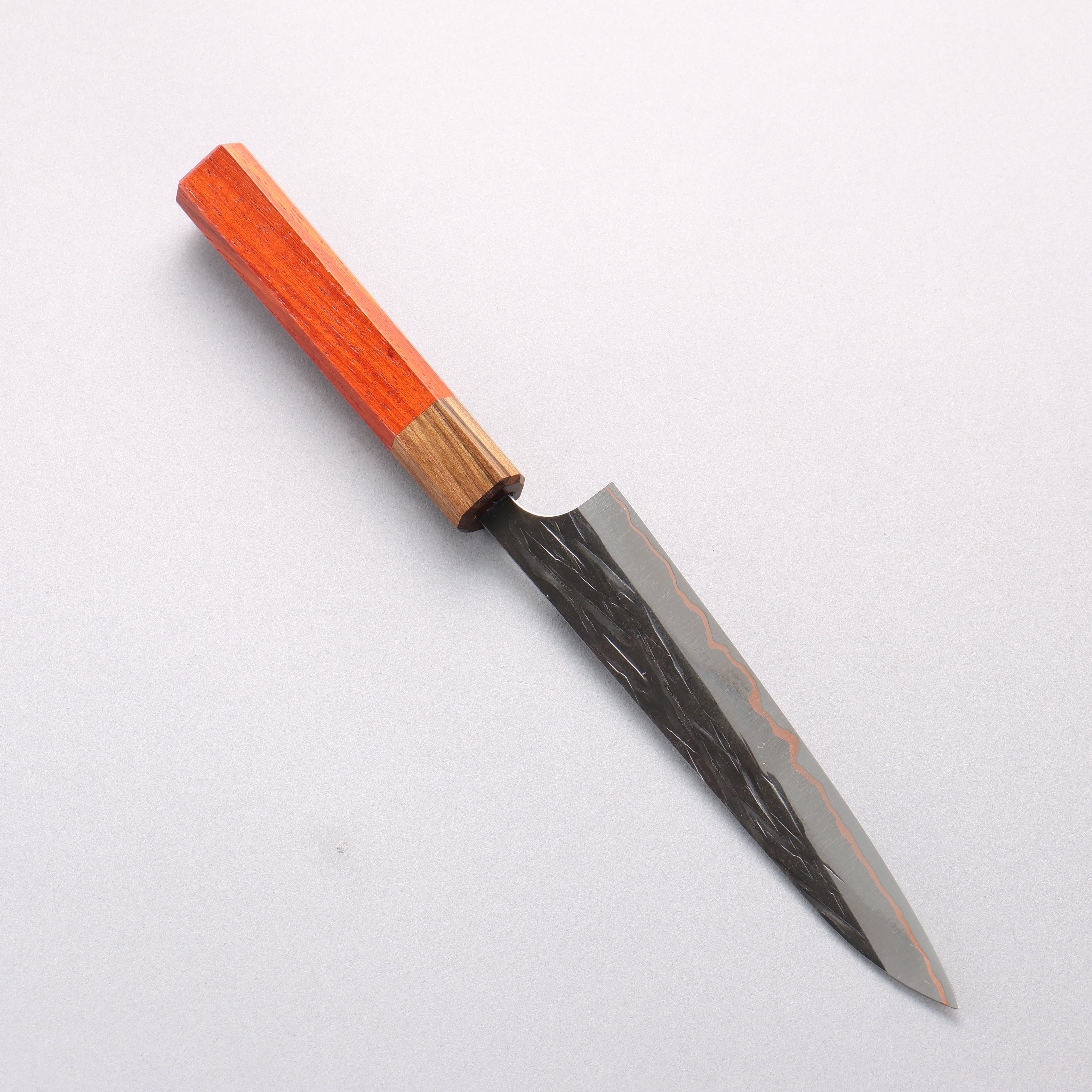 Yu Kurosaki Juhyo V-Toku2 Hammered Black Finished Petty-Utility 150mm Padoauk Handle - Seisuke Knife