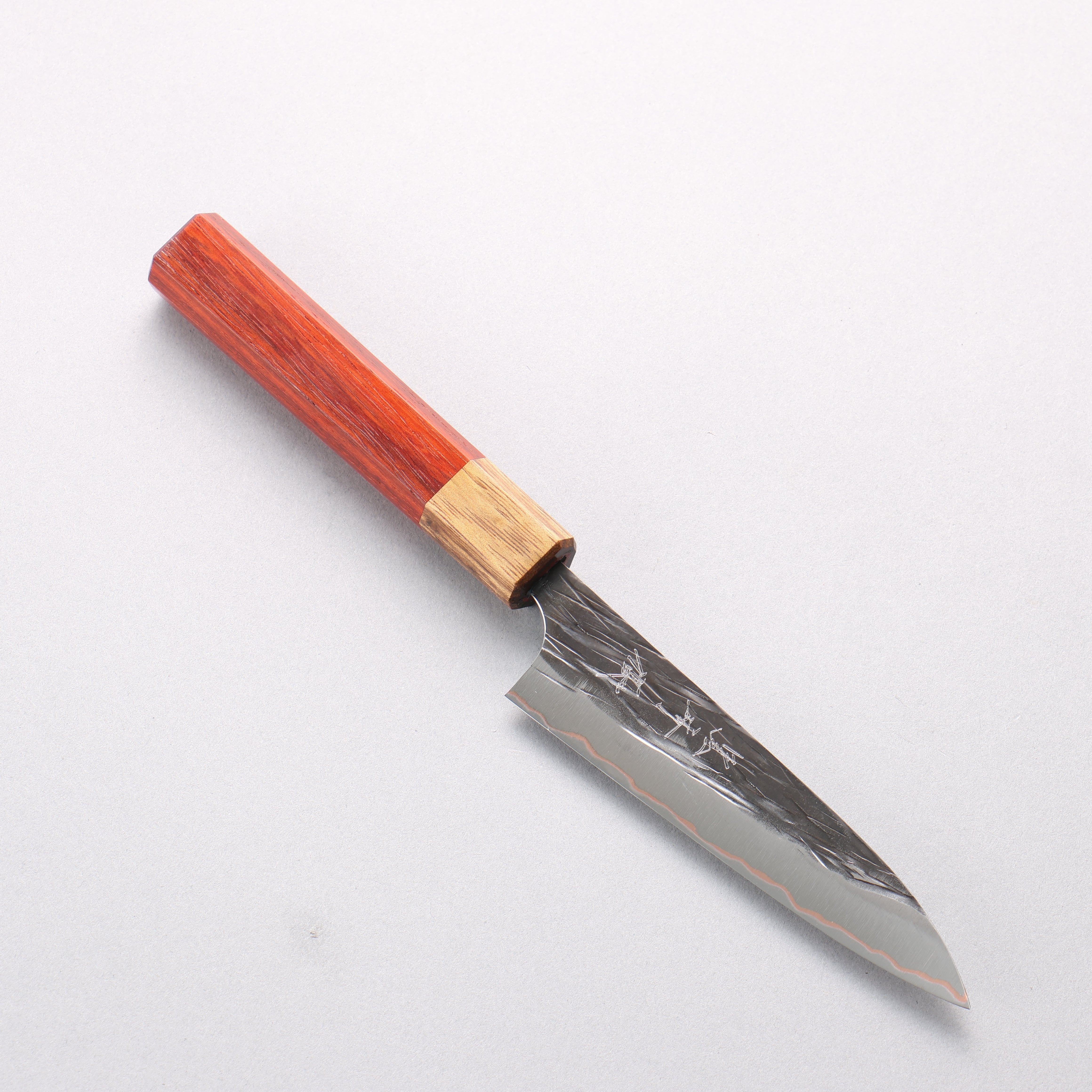 Yu Kurosaki Juhyo V-Toku2 Hammered Black Finished Petty-Utility 120mm Padoauk Handle - Seisuke Knife