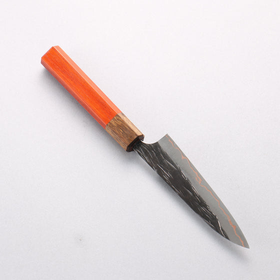 Yu Kurosaki Juhyo V-Toku2 Hammered Black Finished Petty-Utility 120mm Padoauk Handle - Seisuke Knife
