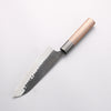 Anryu Blue Super Hammered Black Finished Small Santoku 150mm Rosewood Handle - Seisuke Knife - Slide 2