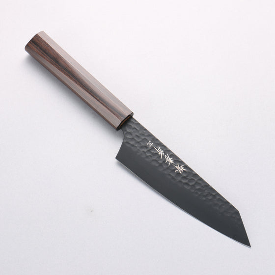 Sakai Takayuki Kurokage VG10 Kiritsuke Santoku 160mm Ebony(6 sided teardrop) Handle - Seisuke Knife