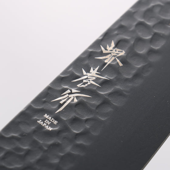 Sakai Takayuki Kurokage VG10 Kiritsuke Santoku 160mm Ebony(6 sided teardrop) Handle - Seisuke Knife