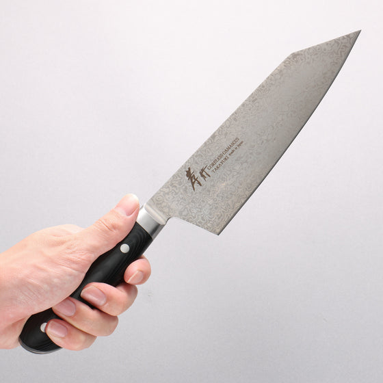 Sakai Takayuki Coreless Damascus Kengata Gyuto 190mm Black Micarta Handle - Seisuke Knife