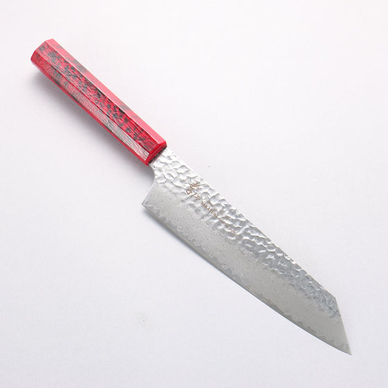 Sakai Takayuki Nanairo VG10 33 Layer Kengata Gyuto 190mm ABS resin(Red tortoiseshell) Handle - Seisuke Knife