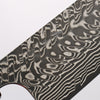 Yoshimi Kato SG2 Black Damascus Santoku  170mm Stabilized Birch with Black Resin Handle  - Slide 3