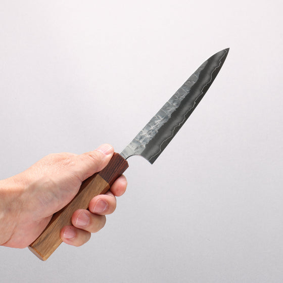 Yoshimi Kato Hyo SG2 Hammered Petty-Utility 150mm Oak (Ferrule: Rosewood) Handle - Seisuke Knife