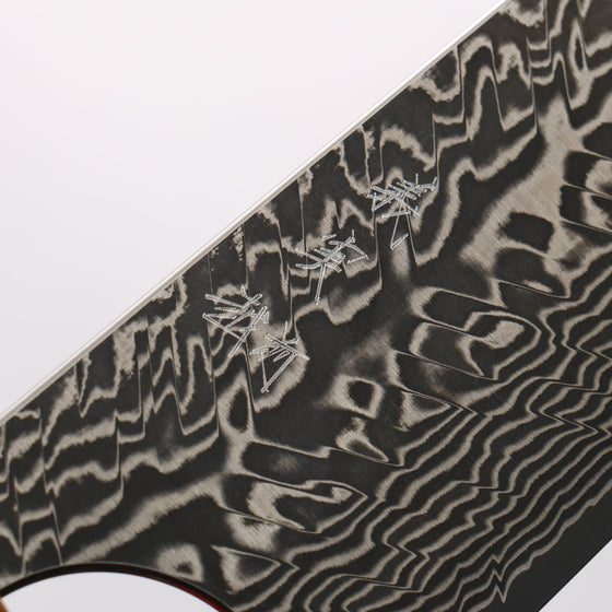 Yoshimi Kato SG2 Black Damascus Gyuto 210mm Olive tree Handle - Seisuke Knife