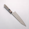 Yoshimi Kato SG2 Black Damascus Kiritsuke Gyuto 210mm Stabilized Birch with Black Resin Handle - Seisuke Knife - Slide 2