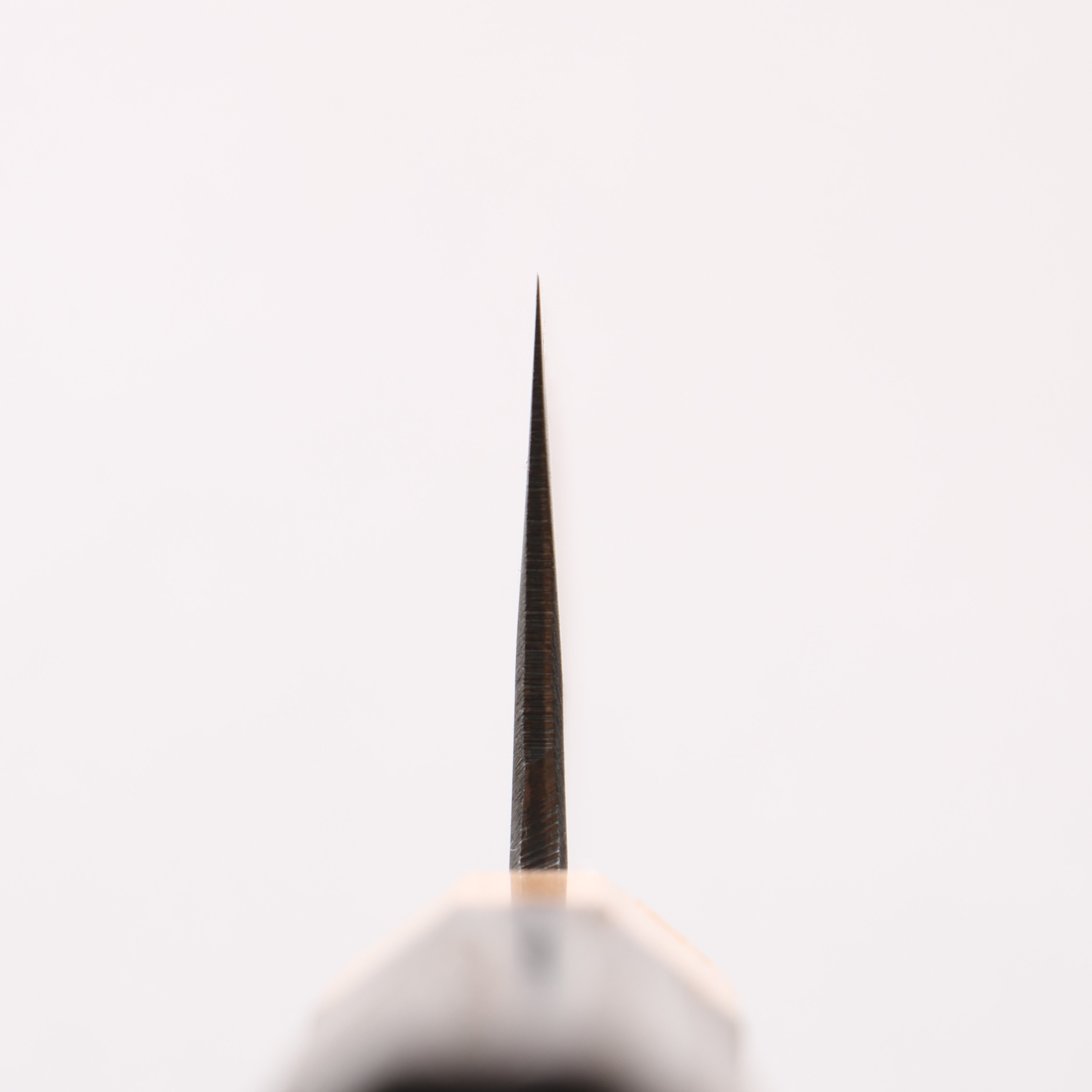 Seisuke Blue Steel No.2 Black Finished Santoku 170mm Burnt Chestnut (ferrule: Cherry Wood) Handle - Seisuke Knife