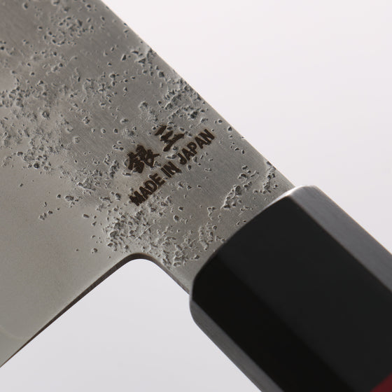Higuchi Silver Steel No.3 Nashiji Gyuto 210mm Black Pakka wood Handle - Seisuke Knife