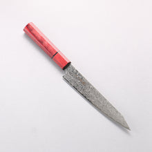  Higuchi SG2 Damascus Migaki Finished Kiritsuke Petty-Utility 150mm Red Pakka wood Handle - Seisuke Knife