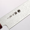 Higuchi SG2 Damascus Migaki Finished Kiritsuke Petty-Utility 150mm Red Pakka wood Handle - Seisuke Knife - Slide 3