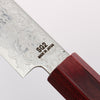 Higuchi SG2 Damascus Migaki Finished Kiritsuke Petty-Utility 150mm Red Pakka wood Handle - Seisuke Knife - Slide 4