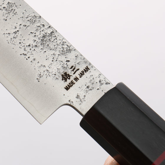 Higuchi Silver Steel No.3 Nashiji Petty-Utility 150mm Black Pakka wood Handle - Seisuke Knife