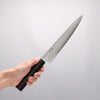 Seisuke Sumi VG10 Hammered Damascus Sujihiki 240mm Rosewood (Ferrule: Black Pakka Wood) Handle - Seisuke Knife - Slide 4