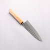 Yu Kurosaki Senko Ryu SG2 Hammered Small Santoku 150mm Olive tree Handle - Seisuke Knife - Slide 2