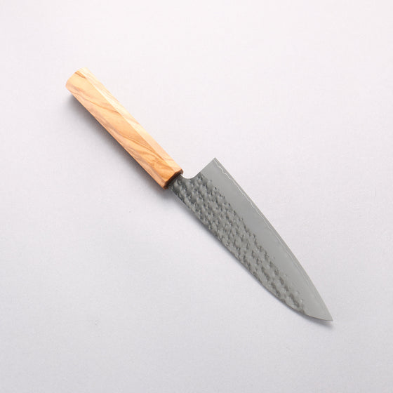 Yu Kurosaki Senko Ryu SG2 Hammered Small Santoku 150mm Olive tree Handle - Seisuke Knife
