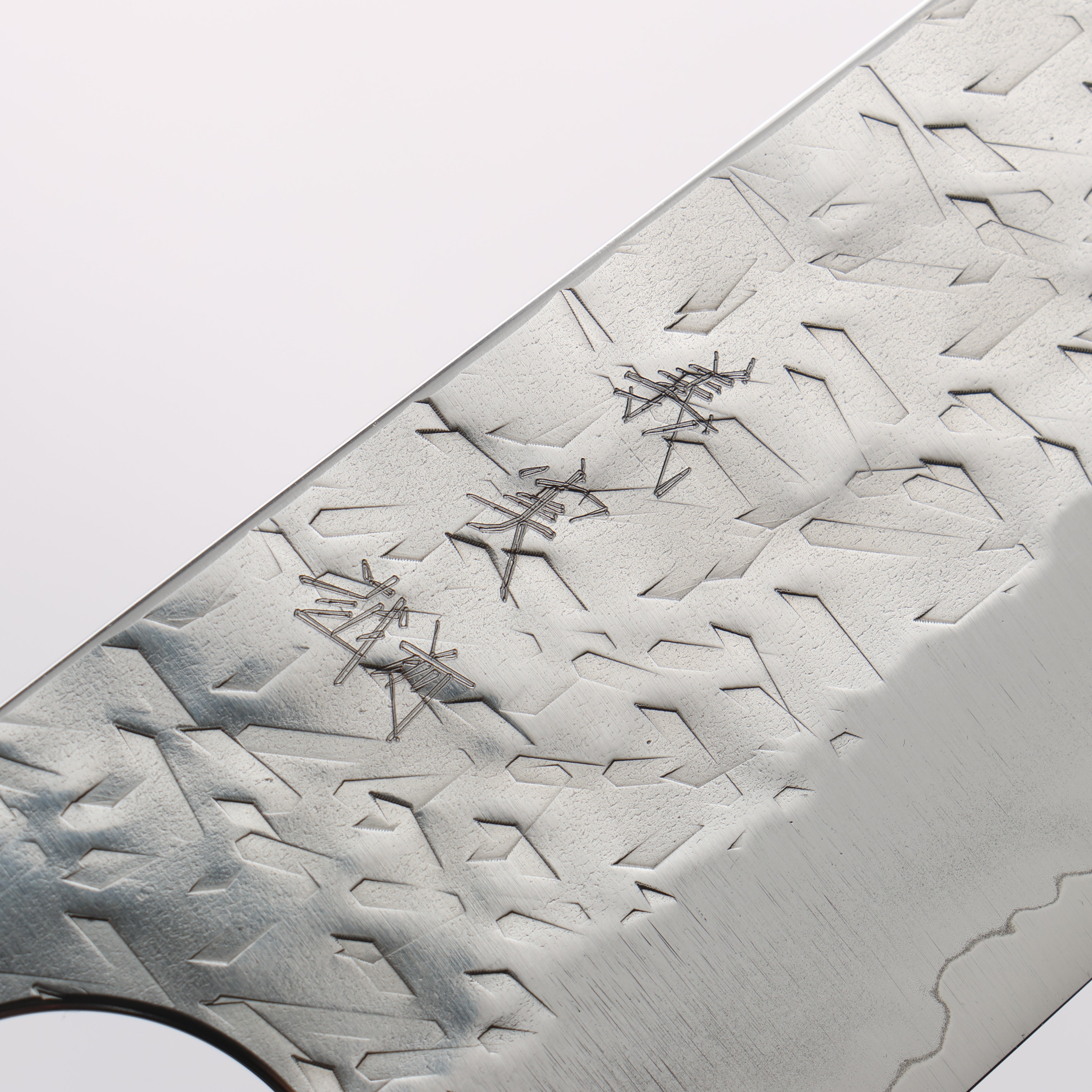 Yoshimi Kato Hyo SG2 Hammered Bunka 170mm Stabilized Birch with Black Resin Handle - Seisuke Knife