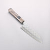 Yoshimi Kato Hyo SG2 Hammered Santoku 170mm Stabilized Birch with Black Resin Handle - Seisuke Knife - Slide 1