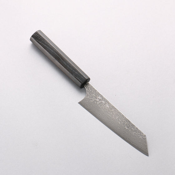 Yoshimi Kato VG10 Black Damascus Small Bunka 130mm Enju Lacquered(Black) Handle - Seisuke Knife