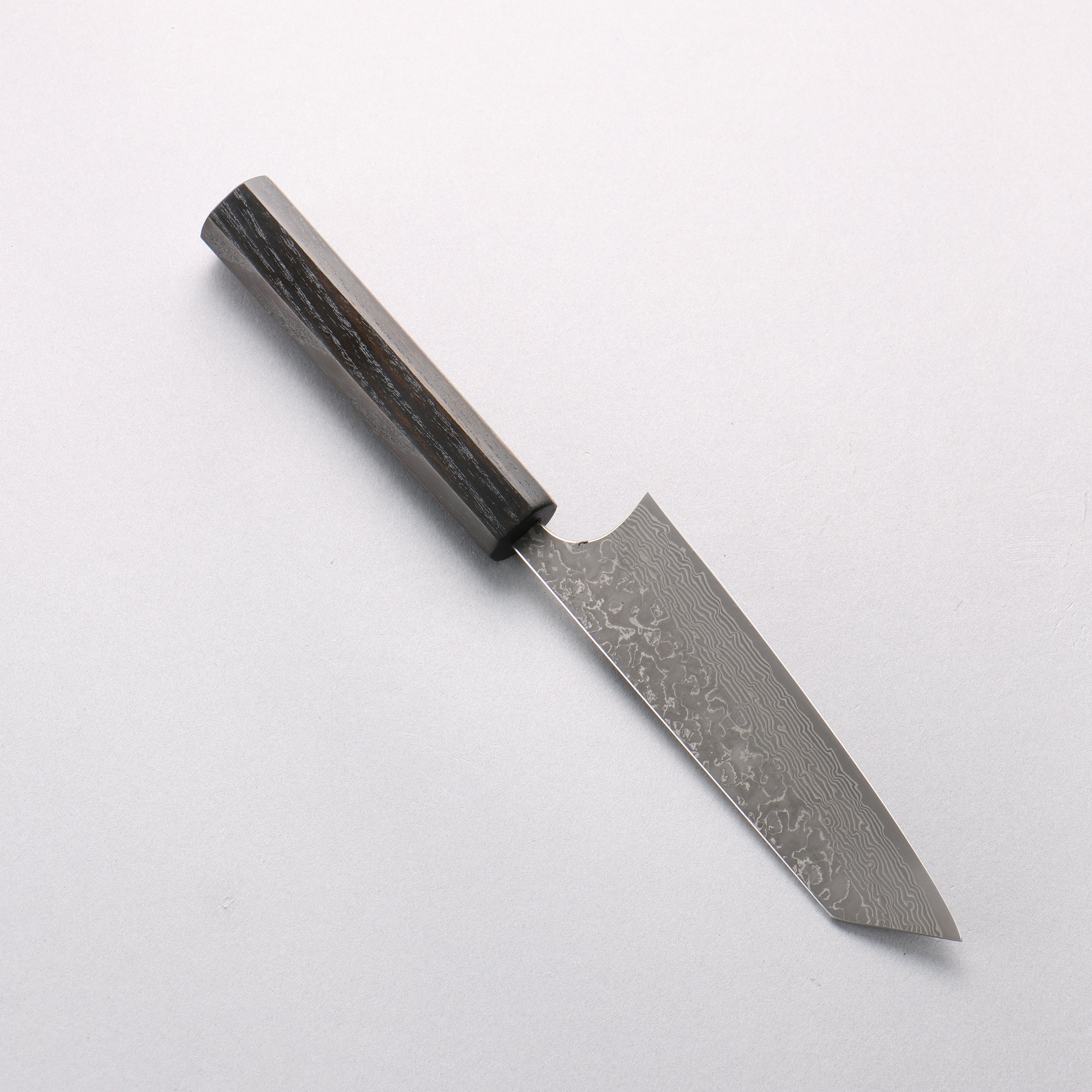 Yoshimi Kato VG10 Black Damascus Small Bunka 130mm Enju Lacquered(Black) Handle - Seisuke Knife