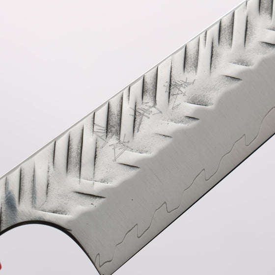 Yoshimi Kato SPG STRIX Hammered (V) Kiritsuke Petty-Utility 150mm Ebony (ferrule: Red Resin) Handle - Seisuke Knife