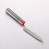 Yoshimi Kato SPG STRIX Hammered (V) Kiritsuke Petty-Utility 120mm Ebony (ferrule: Red Resin) Handle - Seisuke Knife - Slide 1