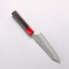 Yoshimi Kato SPG STRIX Hammered (V) Small Bunka 130mm Ebony (ferrule: Red Resin) Handle - Seisuke Knife - Slide 2