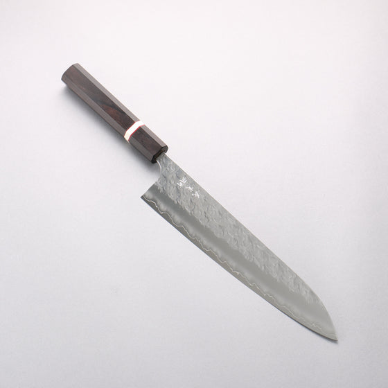 Yoshimi Kato Hyo SG2 Hammered Gyuto 240mm Ebony Wood(With White Ring) Handle - Seisuke Knife