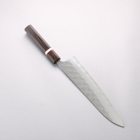Yoshimi Kato Hyo SG2 Hammered Gyuto 240mm Ebony Wood(With White Ring) Handle - Seisuke Knife