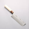 Seisuke Swedish Steel-stn Damascus Washiji Nakiri 165mm Magnolia Handle - Seisuke Knife - Slide 1