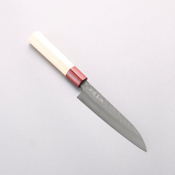 Makoto Kurosaki VG10 Hammered Petty-Utility 135mm Magnolia (Ferrule: Red Pakka Wood) Handle - Seisuke Knife
