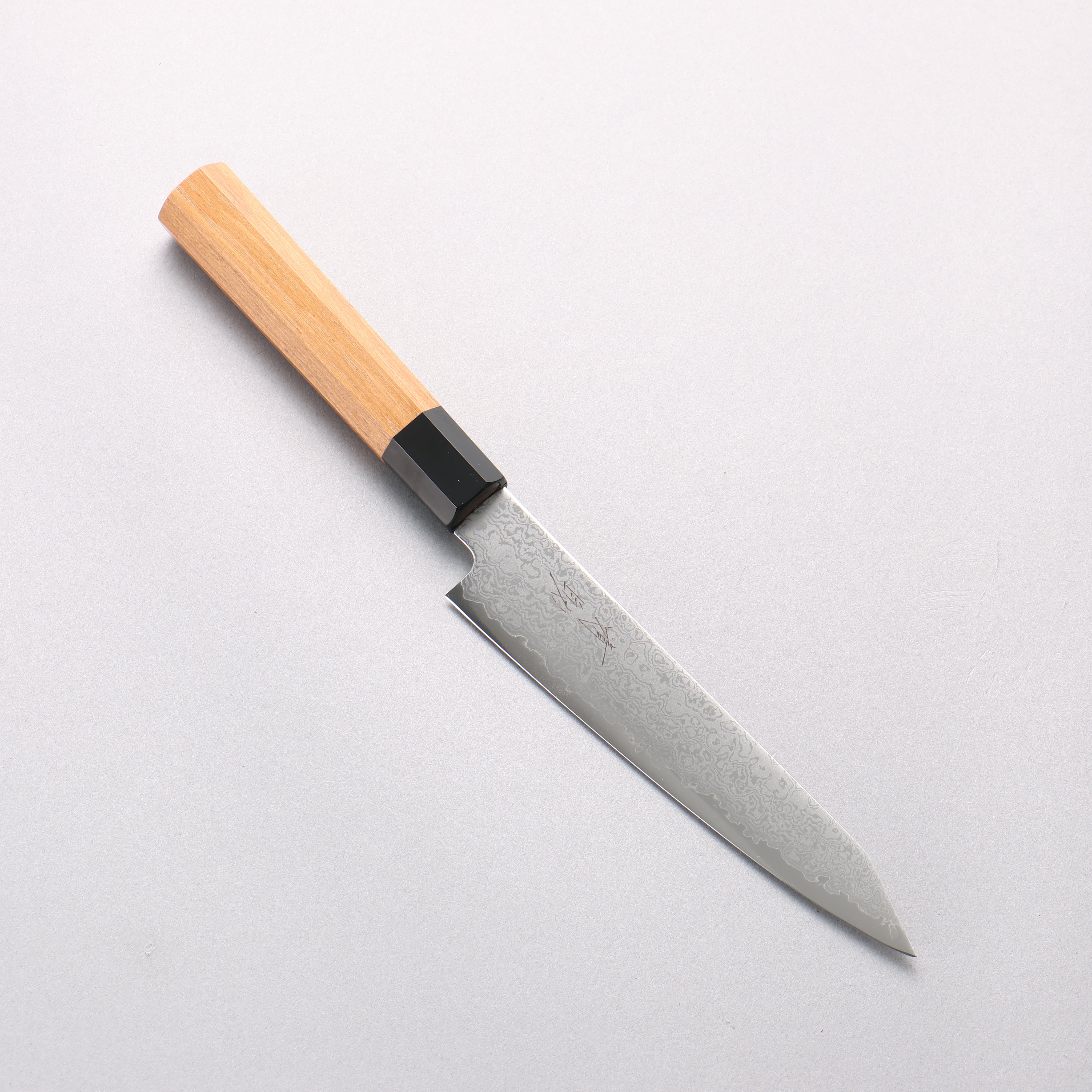 Seisuke VG10 Damascus Kiritsuke Petty-Utility 120mm Teak Wood Handle - Seisuke Knife