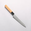 Seisuke VG10 Damascus Kiritsuke Petty-Utility 120mm Teak (ferrule: Black Plastic) Handle - Seisuke Knife - Slide 1