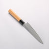 Seisuke VG10 Damascus Kiritsuke Petty-Utility 120mm Teak (ferrule: Black Plastic) Handle - Seisuke Knife - Slide 2