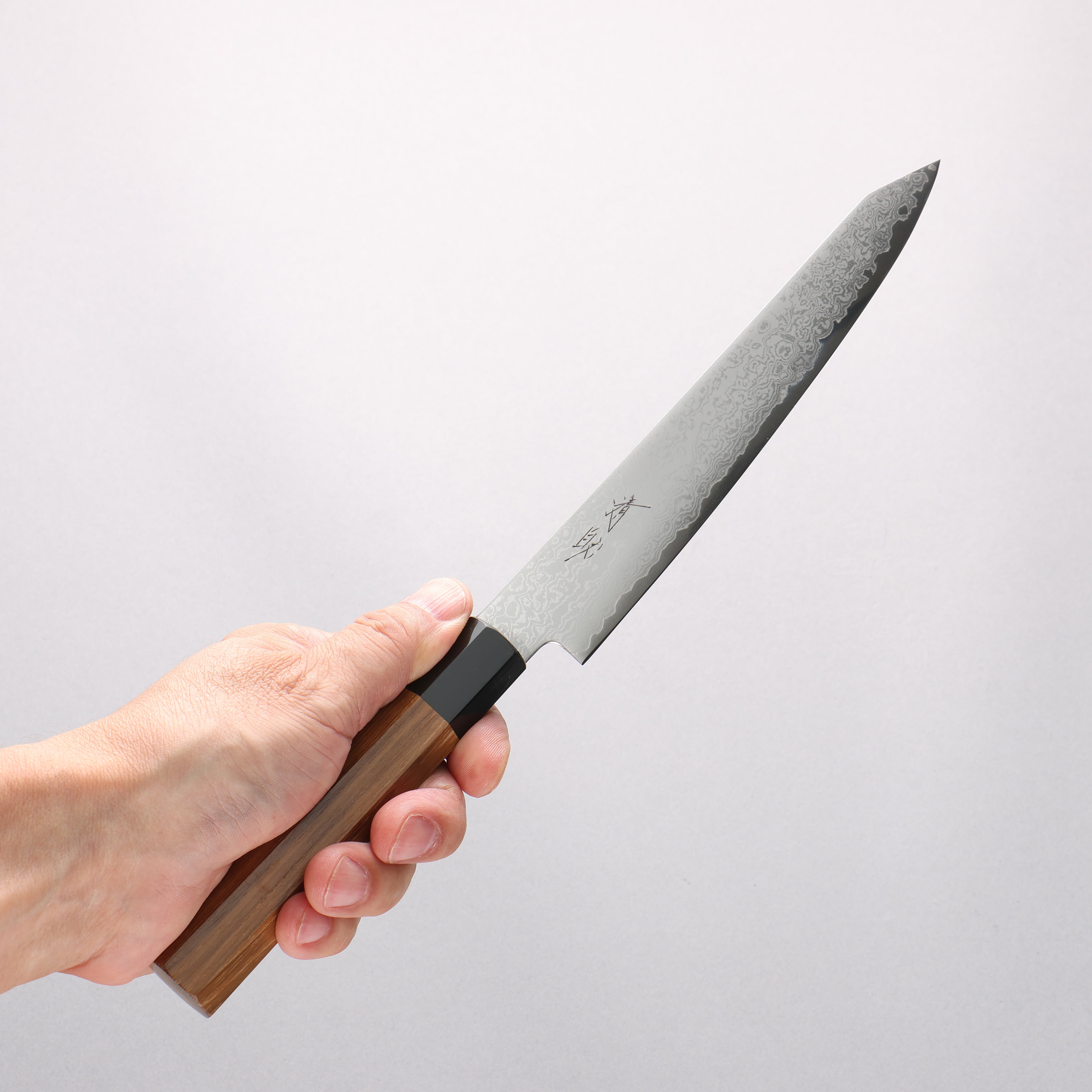 Seisuke VG10 Damascus Kiritsuke Petty-Utility 180mm Teak Wood Handle - Seisuke Knife