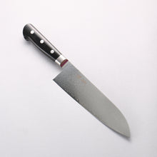  Seisuke VG10 33 Layer Damascus Santoku 180mm Black Micarta Handle - Seisuke Knife