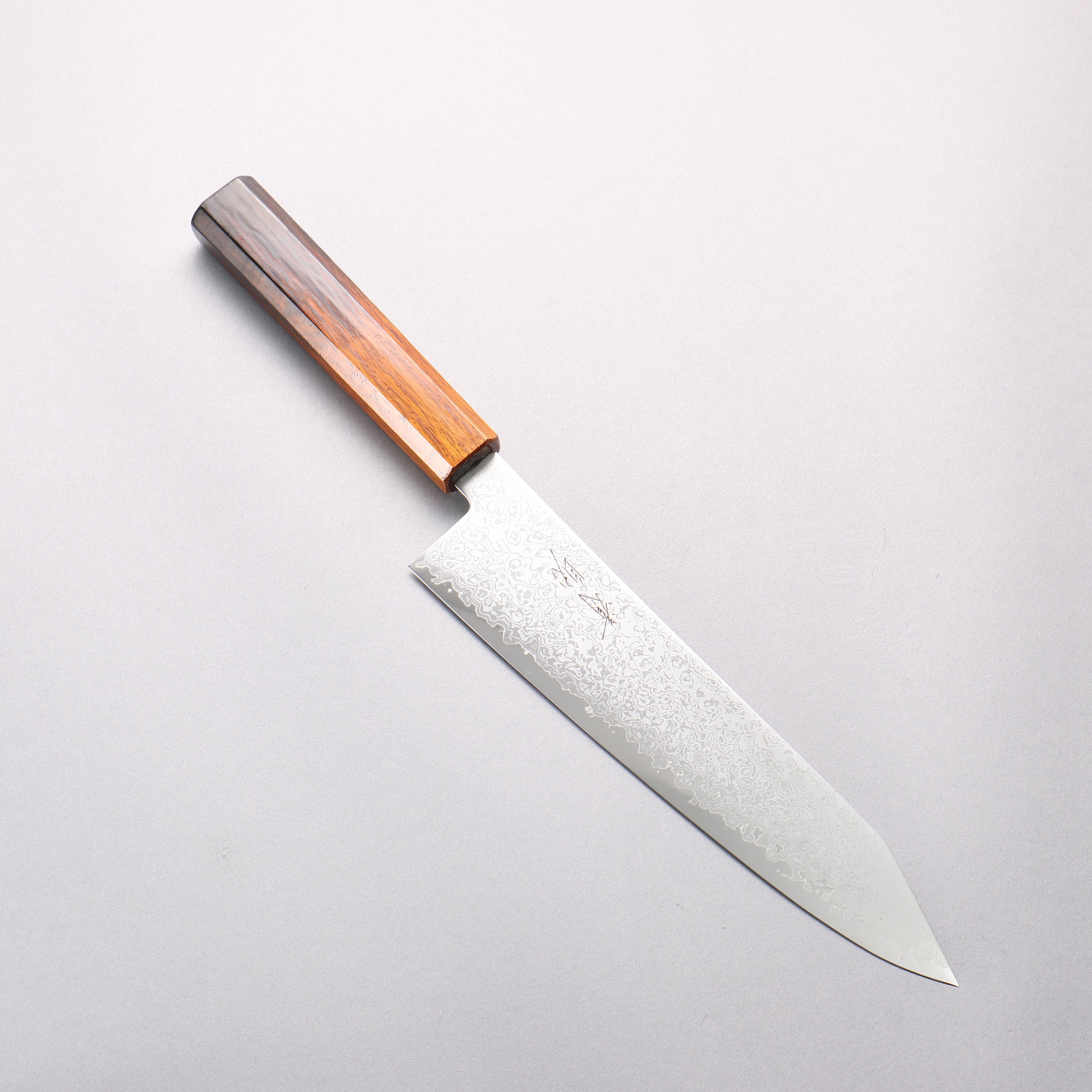Seisuke VG10 Damascus Kiritsuke Gyuto 210mm Burnt Wood Lacquered Handle - Seisuke Knife